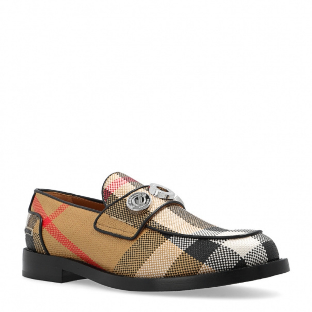 NEW BURBERRY BROADBROOK LOAFERS WITH STUDS - Picture 6 of 16